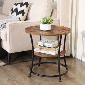 Vasagle LET56BX Round Side Table with 2 Shelves - Side/End Table Vasagle LET56BX Round Side Table with 2 Shelves - Side/End Table