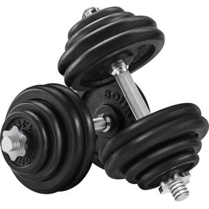 Songmics Model 2 x 30kg Set de gantere din fontă reglabile - Echipament de fitness Songmics Model 2 x 30kg Set de gantere din fontă reglabile - Echipament de fitness