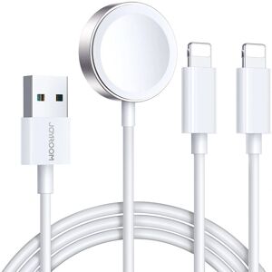 Joyroom S-IW007 3-in-1 Magnetisches USB-A Kabel - Weiß Joyroom S-IW007 3-in-1 Magnetisches USB-A Kabel - Weiß