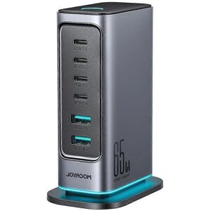 Joyroom 6 w 1 Ładowarka USB GaN 65W Joyroom 6 w 1 Ładowarka USB GaN 65W