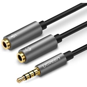 Ugreen 30619 Audiokabel - 0,2m - 3,5mm - Schwarz-Grau Stereo Ugreen 30619 Audiokabel - 0,2m - 3,5mm - Schwarz-Grau Stereo