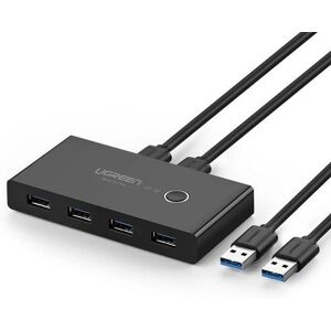 Ugreen USB Hub and Switch - Supports USB 3.2, 4 Ports - Black Ugreen USB Hub and Switch - Supports USB 3.2, 4 Ports - Black