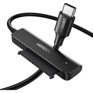 Ugreen USB to SATA -adapteri - Musta - 50cm - Korkea Nopeus Ugreen USB to SATA -adapteri - Musta - 50cm - Korkea Nopeus