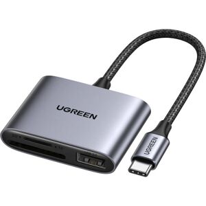 Ugreen USB-C Czytnik Kart - MicroSD & SD - 5Gbps Ugreen USB-C Czytnik Kart - MicroSD & SD - 5Gbps