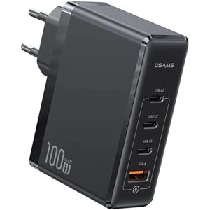 Usams T50 Netzadapter - 100W, Schnellladung, Schwarz Usams T50 Netzadapter - 100W, Schnellladung, Schwarz