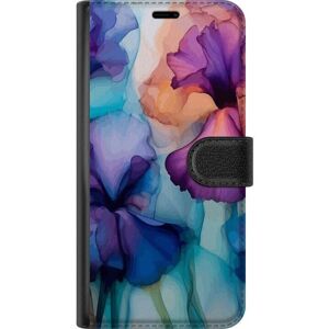 Generic - Google Pixel 8a - Taikaiset kukat - Musta - Lompakkokotelo Generic - Google Pixel 8a - Taikaiset kukat - Musta - Lompakkokotelo