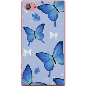 Generic - Xperia Z5 Compact - Blue butterflies - Phone case Generic - Xperia Z5 Compact - Blue butterflies - Phone case