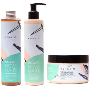 Brave. New. Hair. Keratin Shampoo + Conditioner + Mask - Hårpleiesett Brave. New. Hair. Keratin Shampoo + Conditioner + Mask - Hårpleiesett