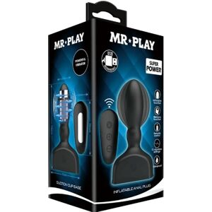 Mr Play Controllo Gonfiabile Vibratore Anale - 12.1cm Mr Play Controllo Gonfiabile Vibratore Anale - 12.1cm