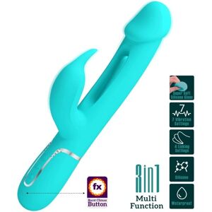 Pretty Love - Vibrador Dejon Rabbit 3 en 1 Verde Agua Pretty Love - Vibrador Dejon Rabbit 3 en 1 Verde Agua