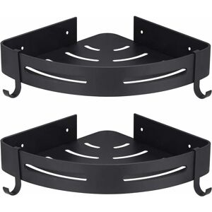 YMYNY - No-Drill - Negro - Aluminio - Estantería de ducha YMYNY - No-Drill - Negro - Aluminio - Estantería de ducha