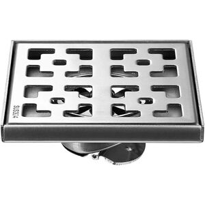 YMYNY - Canale de desagüe de ducha - Acero inoxidable - 15x15 cm - Desagüe de ducha YMYNY - Canale de desagüe de ducha - Acero inoxidable - 15x15 cm - Desagüe de ducha