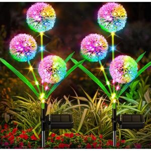 YMYNY - 2-pack - diente de león - LEDs multicolor - Luces solares YMYNY - 2-pack - diente de león - LEDs multicolor - Luces solares