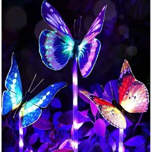 YMYNY Luces Solares Mariposa - Multicolor - Luces de Jardín YMYNY Luces Solares Mariposa - Multicolor - Luces de Jardín