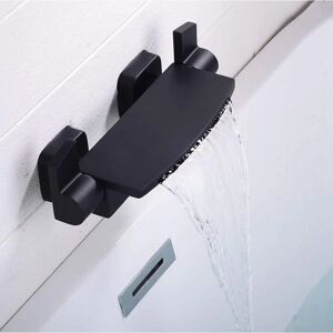 Ymyny - Grifo bañera cascada - Negro - Montaje en pared - bathtub faucet Ymyny - Grifo bañera cascada - Negro - Montaje en pared - bathtub faucet