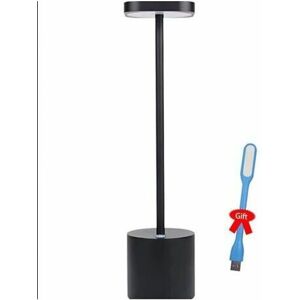 YMYNY - LED Wireless USB Rechargeable - Aluminio - 2 Modos - Lámpara de mesa YMYNY - LED Wireless USB Rechargeable - Aluminio - 2 Modos - Lámpara de mesa