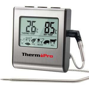 ThermoPro TP16 Termómetro de carne em aço inoxidável - Grelha e forno ThermoPro TP16 Termómetro de carne em aço inoxidável - Grelha e forno
