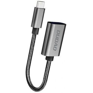 Harmaa USB-C OTG Adapter - Dudao, USB 2.0, 5 Gbps, Käännettävä Harmaa USB-C OTG Adapter - Dudao, USB 2.0, 5 Gbps, Käännettävä