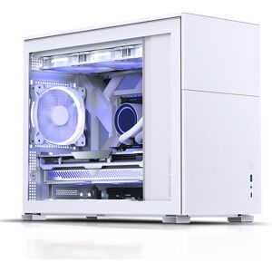 Jonsbo D31 Micro-ATX Chassi - Vit, Härdat Glas Jonsbo D31 Micro-ATX Chassi - Vit, Härdat Glas