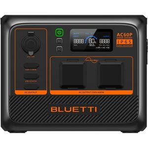 Bluetti AC60P Estación de energía portátil - 600W - LiFePO4 Bluetti AC60P Estación de energía portátil - 600W - LiFePO4