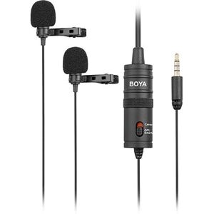 Micrófono Dual Lavalier BOYA BY-M1DM - Para Móviles Micrófono Dual Lavalier BOYA BY-M1DM - Para Móviles