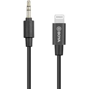 BOYA BY-K1 Audio-Adapter - Lightning auf 3,5mm TRS - Schwarz BOYA BY-K1 Audio-Adapter - Lightning auf 3,5mm TRS - Schwarz
