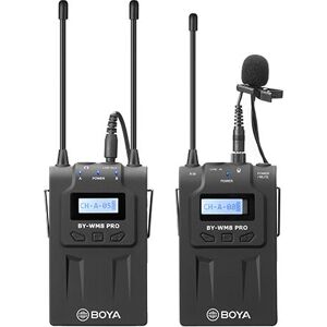 Sistema Microfono Wireless BOYA BY-WM8 PRO K1 - UHF Doppio, 100m Raggio Sistema Microfono Wireless BOYA BY-WM8 PRO K1 - UHF Doppio, 100m Raggio