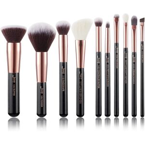 Ensemble de Pinceaux Jessup - 10 pièces - Rose Or / Noir - Visage & Yeux - Publicité Ensemble de Pinceaux Jessup - 10 pièces - Rose Or / Noir - Visage & Yeux - Publicité