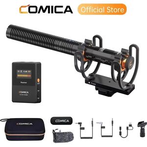 Comica Microphone - Wireless Shotgun Microphone - Condenser - Super Cardioid - 2.4G Comica Microphone - Wireless Shotgun Microphone - Condenser - Super Cardioid - 2.4G