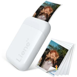 Přenosný fototiskárna Liene Pearl - 50x76mm - Bílá Přenosný fototiskárna Liene Pearl - 50x76mm - Bílá