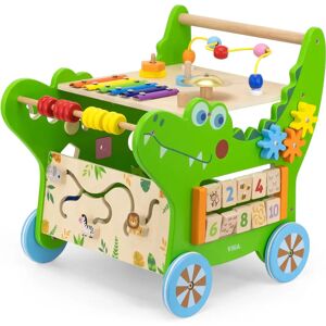 Marchette en bois crocodile VIGA - Jouet éducatif pour bébé - Publicité Marchette en bois crocodile VIGA - Jouet éducatif pour bébé - Publicité