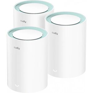 Cudy M1300 3-πακ Σύστημα Wi-Fi mesh - Διπλής ζώνης - Εσωτερικό Cudy M1300 3-πακ Σύστημα Wi-Fi mesh - Διπλής ζώνης - Εσωτερικό