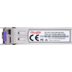 Ruijie Networks GE-SFP-LX20-SM1550-BIDI Netwerktransceiver - Glasvezel 1000 Mbit/s Ruijie Networks GE-SFP-LX20-SM1550-BIDI Netwerktransceiver - Glasvezel 1000 Mbit/s