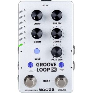 Mooer Marque Groove Loop X2 - Loop et Machine à Tambours Mooer Marque Groove Loop X2 - Loop et Machine à Tambours