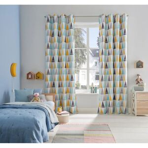 Lüttenhütt Dreieck Gardine Bunt 145cm - Blackout Curtain Lüttenhütt Dreieck Gardine Bunt 145cm - Blackout Curtain