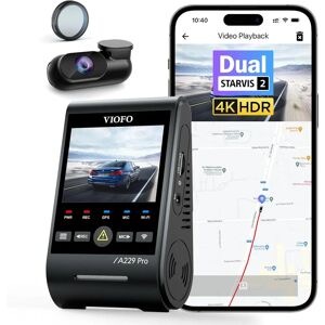 Viofo A229 PRO 2CH - Double Dashcam 4K & GPS - Modèle 2023 Viofo A229 PRO 2CH - Double Dashcam 4K & GPS - Modèle 2023