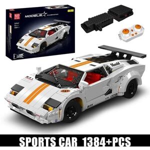 Mould King 13194Y 13195H Voiture Télécommande - Blanc/jaune - Voiture Télécommande - Publicité Mould King 13194Y 13195H Voiture Télécommande - Blanc/jaune - Voiture Télécommande - Publicité
