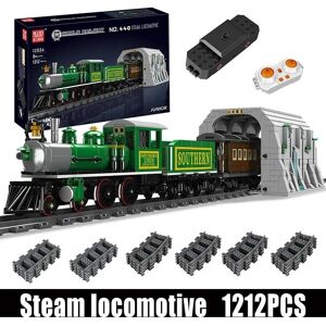 Mould King 12024 Locomotiva a vapore telecomandata - Giocattolo di mattoncini Mould King 12024 Locomotiva a vapore telecomandata - Giocattolo di mattoncini
