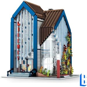 Mould King 16022 Bloc de Construction - Bibliothèque Moderne avec LED - Cadeau de Noël pour Enfants - Publicité Mould King 16022 Bloc de Construction - Bibliothèque Moderne avec LED - Cadeau de Noël pour Enfants - Publicité
