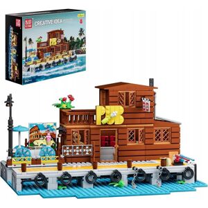 Mould King 10108 Streetview Building Block La Maison de Pêche Modèle Assemblage Briques Ensemble Éducatif Noël - 10108 - Publicité Mould King 10108 Streetview Building Block La Maison de Pêche Modèle Assemblage Briques Ensemble Éducatif Noël - 10108 - Publicité
