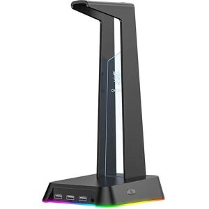 Support pour Casques ONIKUMA - Éclairage RGB, Ports USB, Noir - Publicité Support pour Casques ONIKUMA - Éclairage RGB, Ports USB, Noir - Publicité