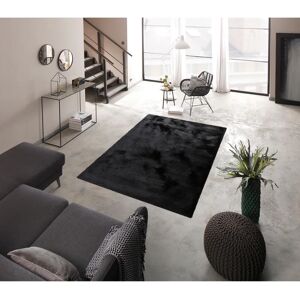 Bruno Banani Dana Mikrofaser-Teppich - 60x90 cm, Schwarz, Weich Bruno Banani Dana Mikrofaser-Teppich - 60x90 cm, Schwarz, Weich