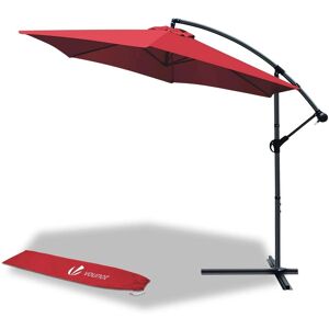 VOUNOT 3m Garden Parasol with UV50+ Protection - Red VOUNOT 3m Garden Parasol with UV50+ Protection - Red