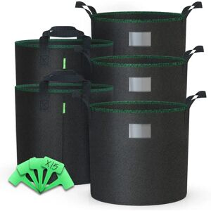 VOUNOT Plant Grow Bags Set 5 - 65L - Durable, Eco-Friendly VOUNOT Plant Grow Bags Set 5 - 65L - Durable, Eco-Friendly