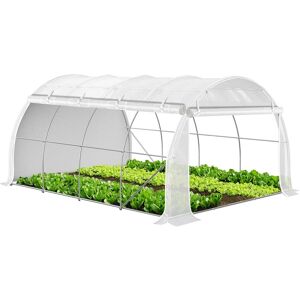 VOUNOT Large Polytunnel Greenhouse Gardening Walk In Grow House with Roll-up Side Walls - Greenhouse VOUNOT Large Polytunnel Greenhouse Gardening Walk In Grow House with Roll-up Side Walls - Greenhouse
