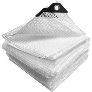 Vounot White Waterproof Polyethylene Tarp - 4x6m Protection Vounot White Waterproof Polyethylene Tarp - 4x6m Protection