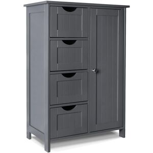 VOUNOT Badkameropslagkast - Grijs - 55x30x82cm VOUNOT Badkameropslagkast - Grijs - 55x30x82cm