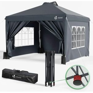 VOUNOT Gazebo 3x3m Foldable with 4 Sidewalls - Outdoor Tent VOUNOT Gazebo 3x3m Foldable with 4 Sidewalls - Outdoor Tent