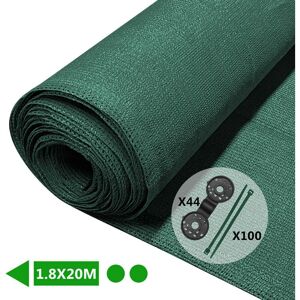 VOUNOT Malla Sombreo 1.8×20m, Verde - Pantalla de Privacidad VOUNOT Malla Sombreo 1.8×20m, Verde - Pantalla de Privacidad