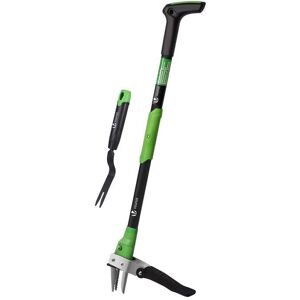 VOUNOT - Extracteur manuel de mauvaises herbes avec fourchette, acier inoxydable, pédale, 100cm - Outil de jardin - Publicité VOUNOT - Extracteur manuel de mauvaises herbes avec fourchette, acier inoxydable, pédale, 100cm - Outil de jardin - Publicité